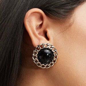 Reclaimed Vintage antique earrings in burnished gold